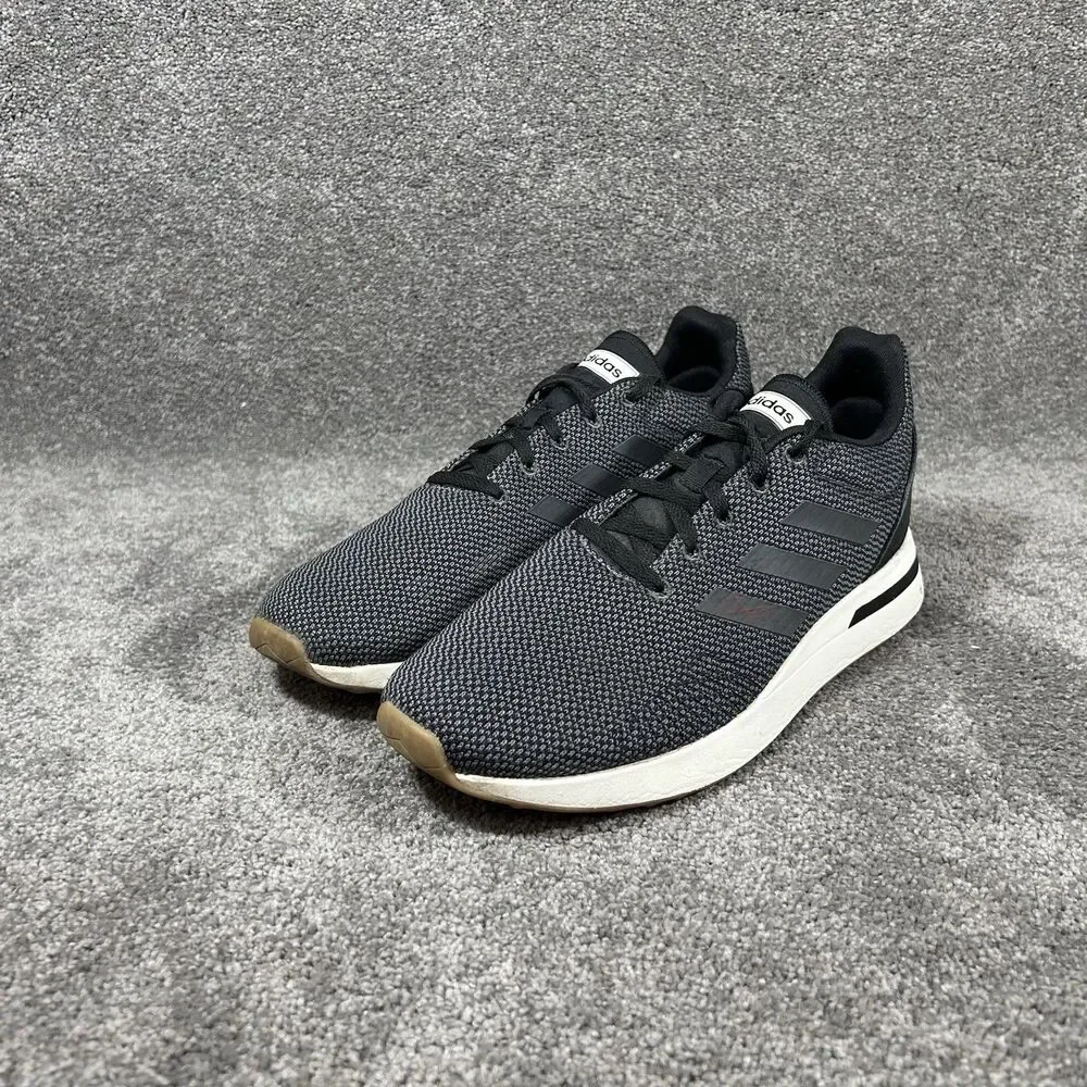 Adidas Run 70s Core Essentials B96558 Men’s Size 13 Black Athletic Shoes Used